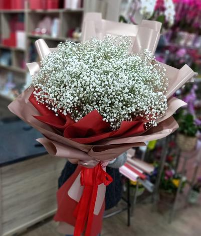 Букет цветов из: Гипсофила в Кикерино