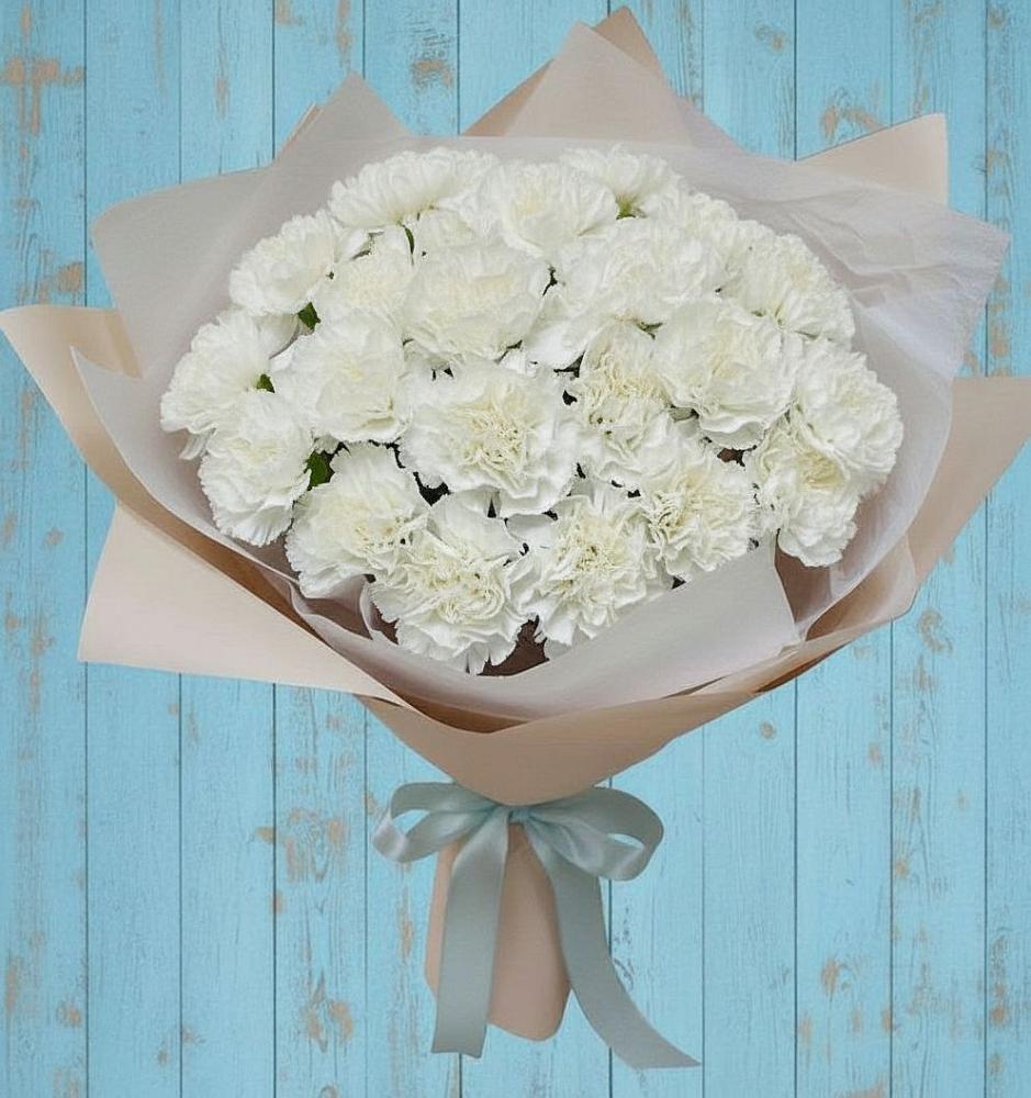 Букет цветов из: Гвоздики в Кикерино