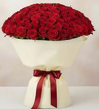 Букет 101 Красная роза Милано в Кикерино