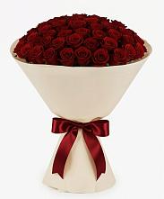 Букет 101 Бордовая роза Блэк Бакарра в Кикерино