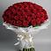Букет 101 Красная роза Блэк Мэджик в Кикерино