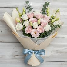 Букет цветов из:  Лизиантусы в Кикерино