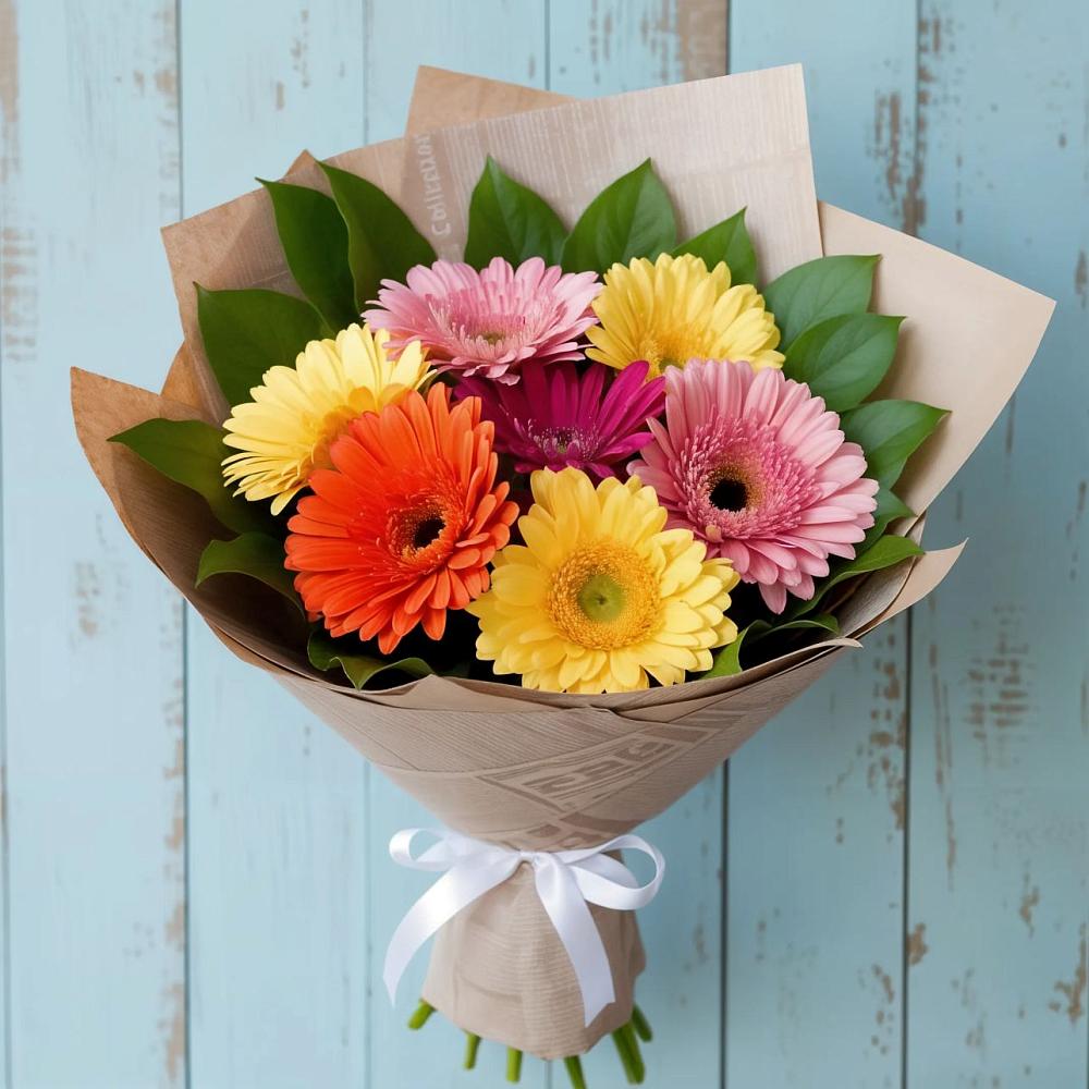 Букет цветов из: Герберы в Кикерино