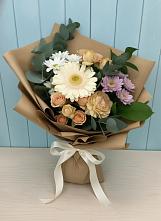 Букет цветов из:  Герберы и Хризантемы в Кикерино
