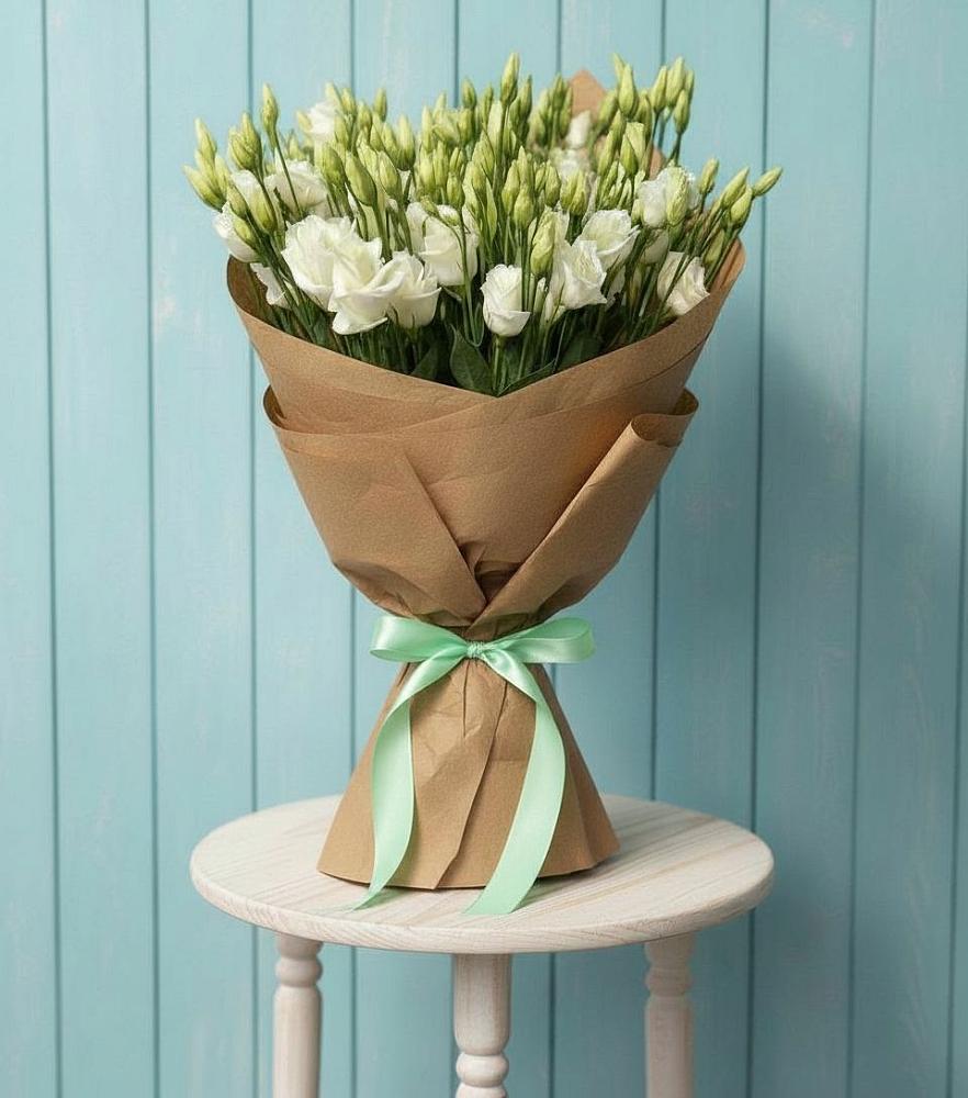 Букет цветов из: Лизиантусы в Кикерино