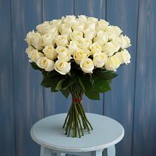 Букет 51 Белая роза Эдлесс Лав #REPLACE_PRED# Кикерино