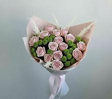 Букет цветов из:  Розы и Хризантемы в Кикерино