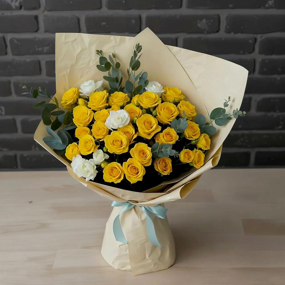 Букет цветов из: Розы в Кикерино